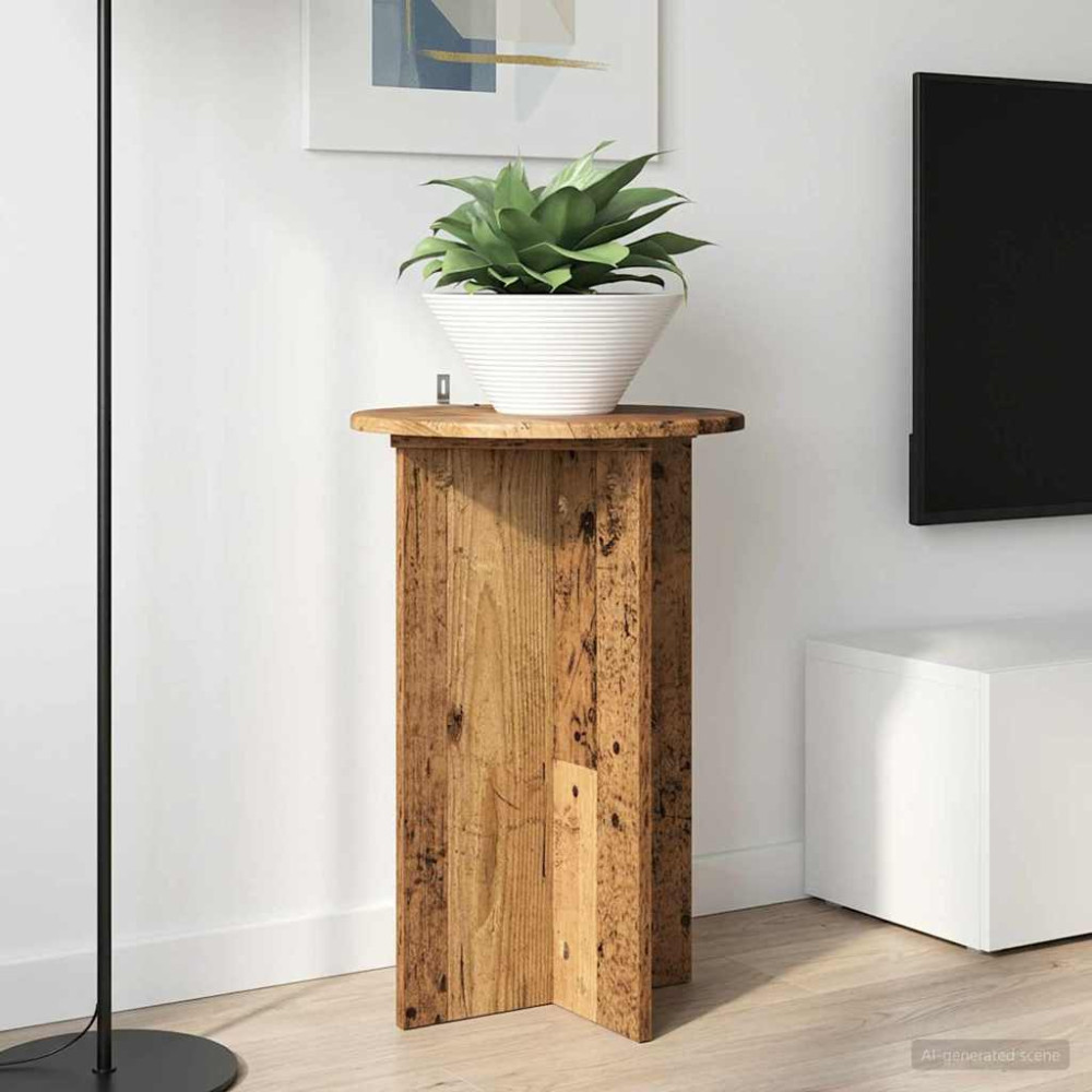 Produktbild för Växtställ 2 pcs Gammalt trä Ø40 x 60 cm Konstruerat trä