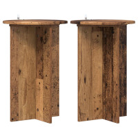 Produktbild för Växtställ 2 pcs Gammalt trä Ø40 x 60 cm Konstruerat trä