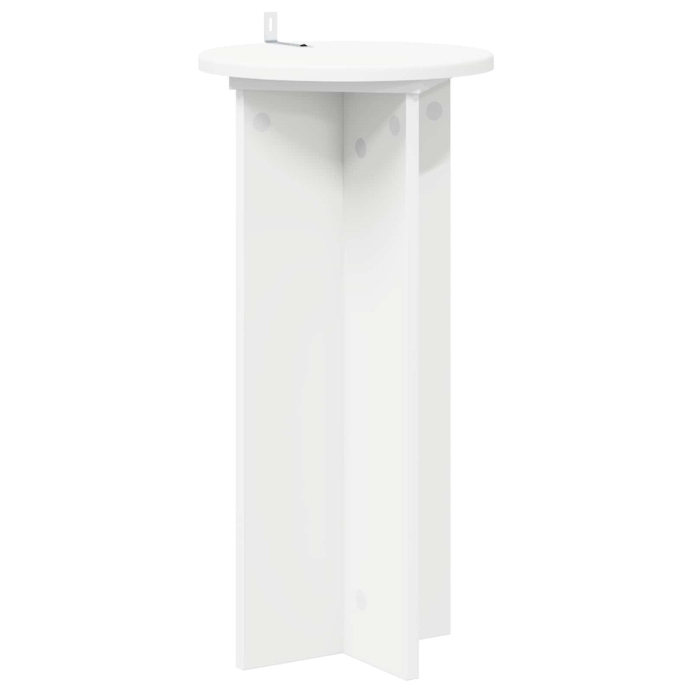 Produktbild för Växtställ 2 pcs Vit Ø29,5 x 60 cm Konstruerat trä
