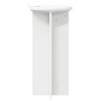 Produktbild för Växtställ 2 pcs Vit Ø29,5 x 60 cm Konstruerat trä