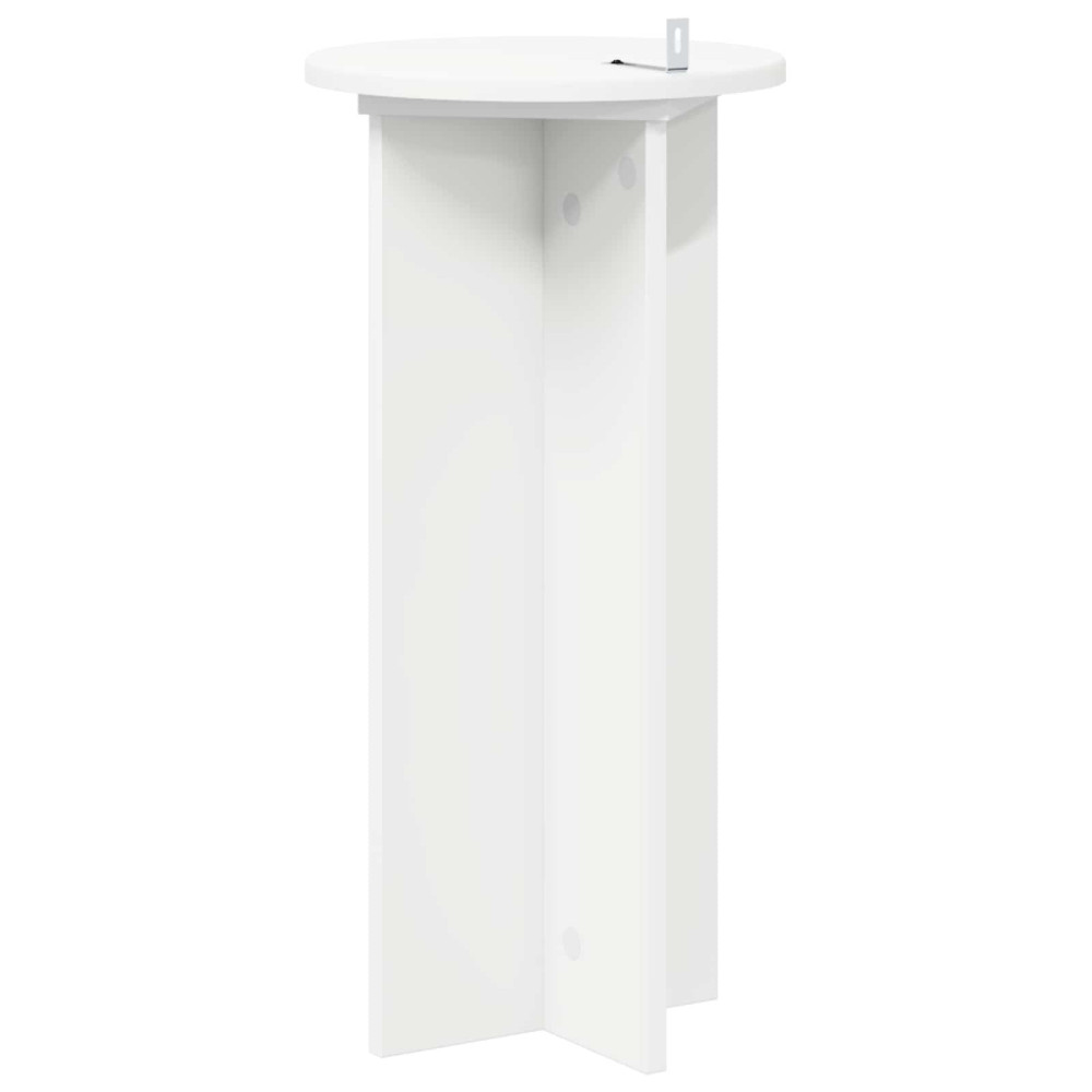 Produktbild för Växtställ 2 pcs Vit Ø29,5 x 60 cm Konstruerat trä