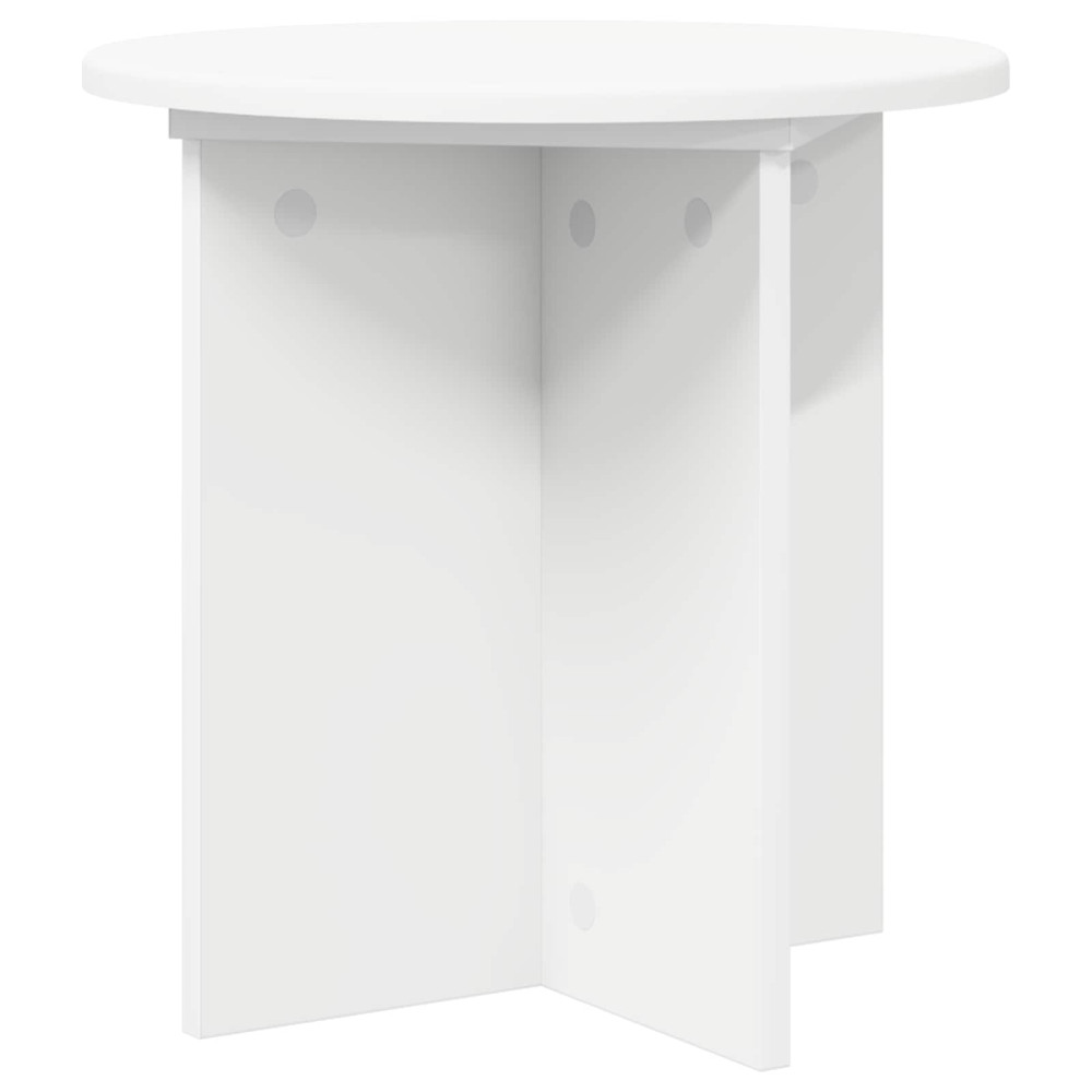 Produktbild för Växtställ 2 pcs Vit Ø40 x 40 cm Konstruerat trä