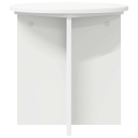 Produktbild för Växtställ 2 pcs Vit Ø40 x 40 cm Konstruerat trä