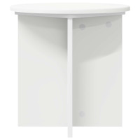 Produktbild för Växtställ 2 pcs Vit Ø40 x 40 cm Konstruerat trä