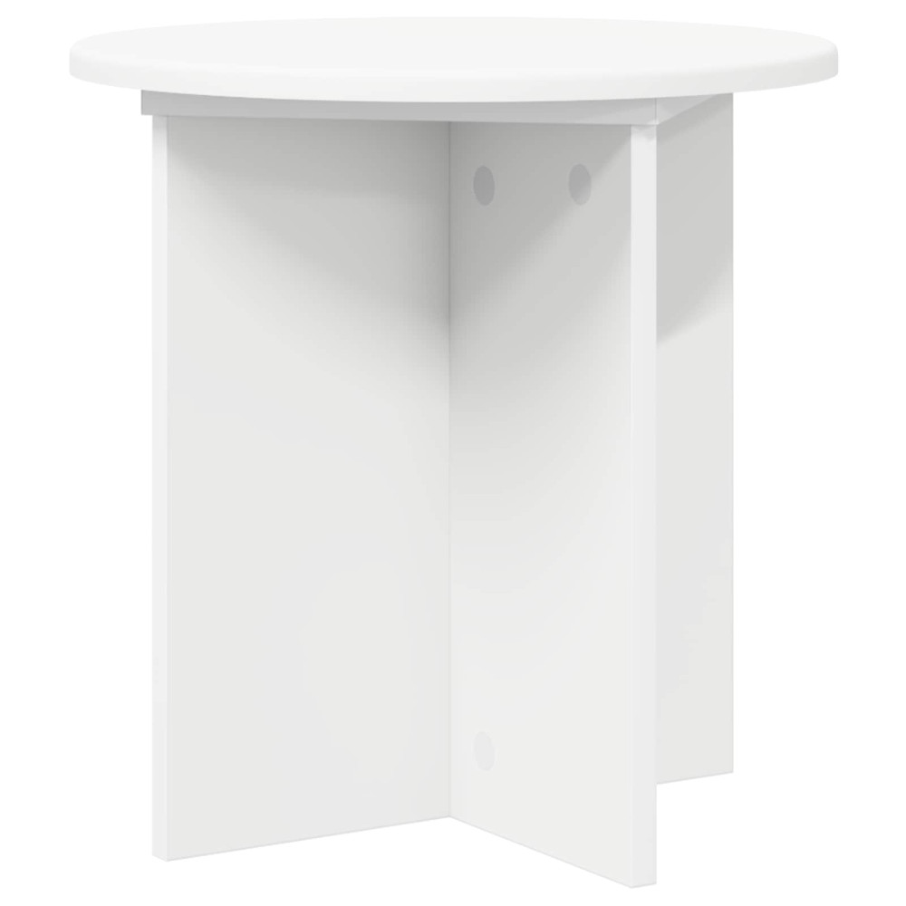 Produktbild för Växtställ 2 pcs Vit Ø40 x 40 cm Konstruerat trä