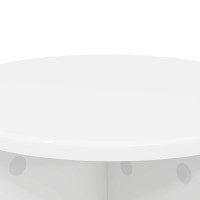 Produktbild för Växtställ 2 pcs Vit Ø40 x 40 cm Konstruerat trä