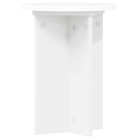 Produktbild för Växtställ 2 pcs Vit Ø29,5 x 40 cm Konstruerat trä