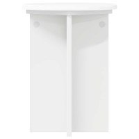 Produktbild för Växtställ 2 pcs Vit Ø29,5 x 40 cm Konstruerat trä