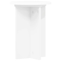 Produktbild för Växtställ 2 pcs Vit Ø29,5 x 40 cm Konstruerat trä