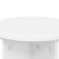 Produktbild för Växtställ 2 pcs Vit Ø29,5 x 40 cm Konstruerat trä