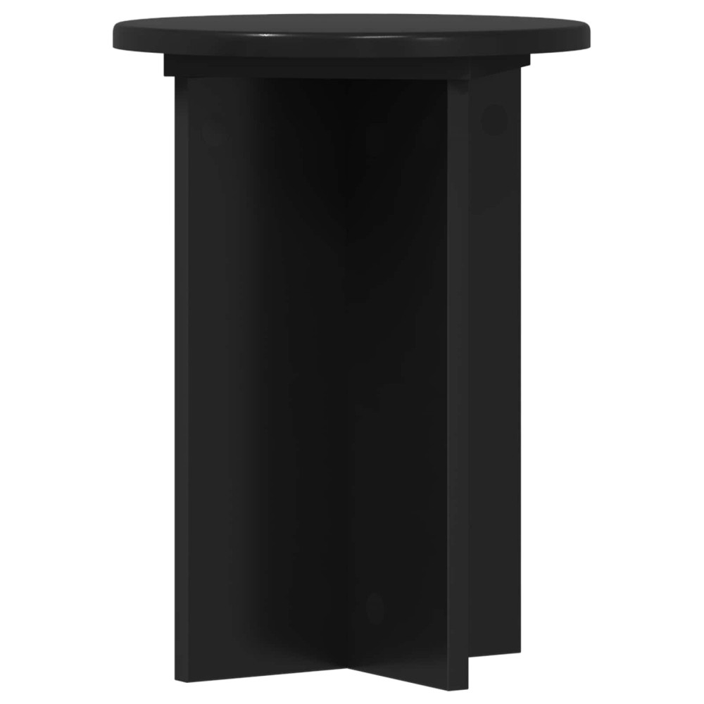 Produktbild för Växtställ 2 pcs Svart Ø29,5 x 40 cm Konstruerat trä