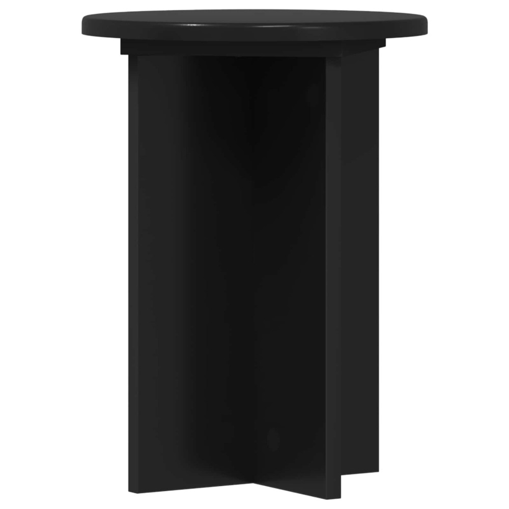 Produktbild för Växtställ 2 pcs Svart Ø29,5 x 40 cm Konstruerat trä