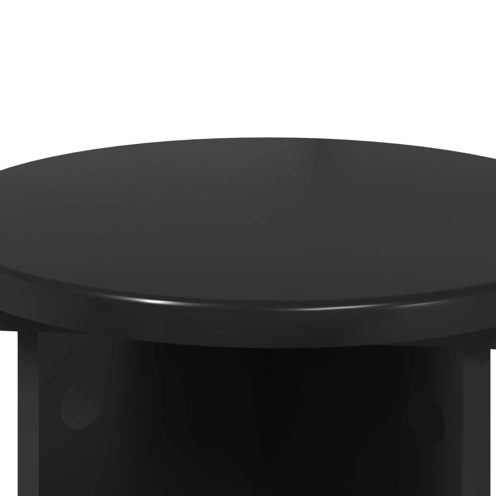 Produktbild för Växtställ 2 pcs Svart Ø29,5 x 40 cm Konstruerat trä