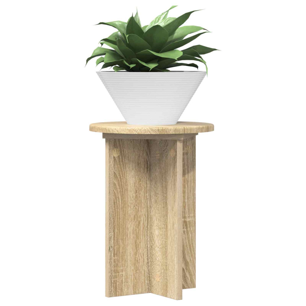Produktbild för Växtställ 2 pcs Sonoma-ek Ø29,5 x 40 cm Konstruerat trä