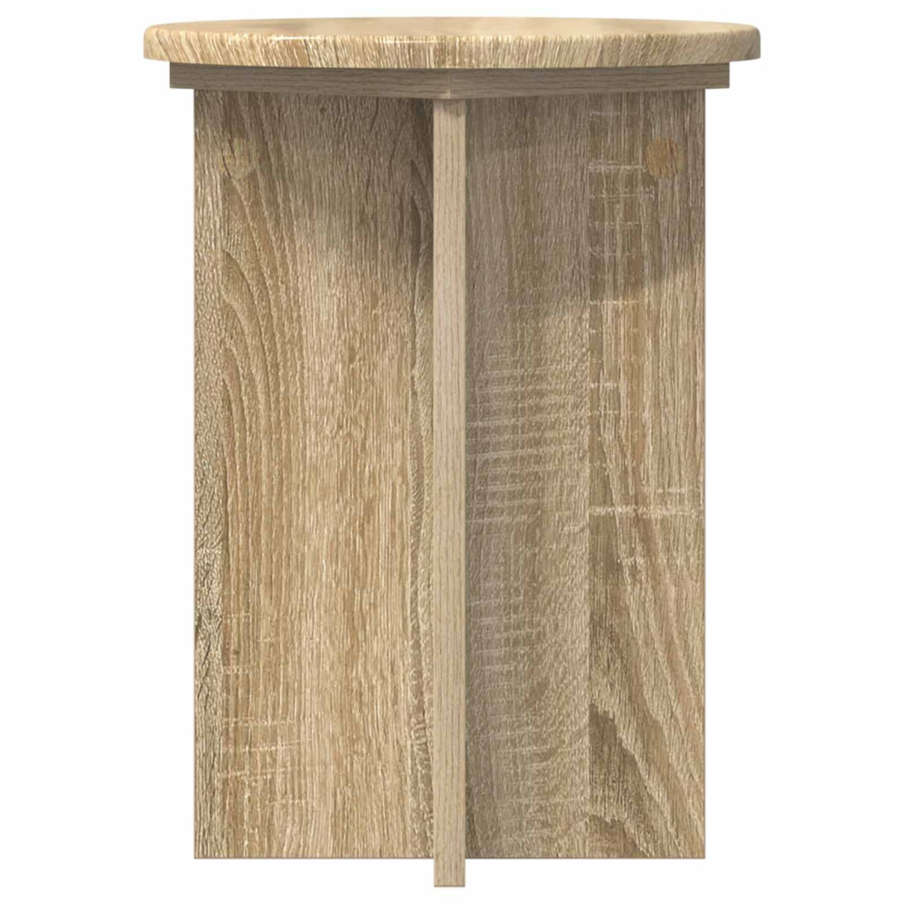 Produktbild för Växtställ 2 pcs Sonoma-ek Ø29,5 x 40 cm Konstruerat trä
