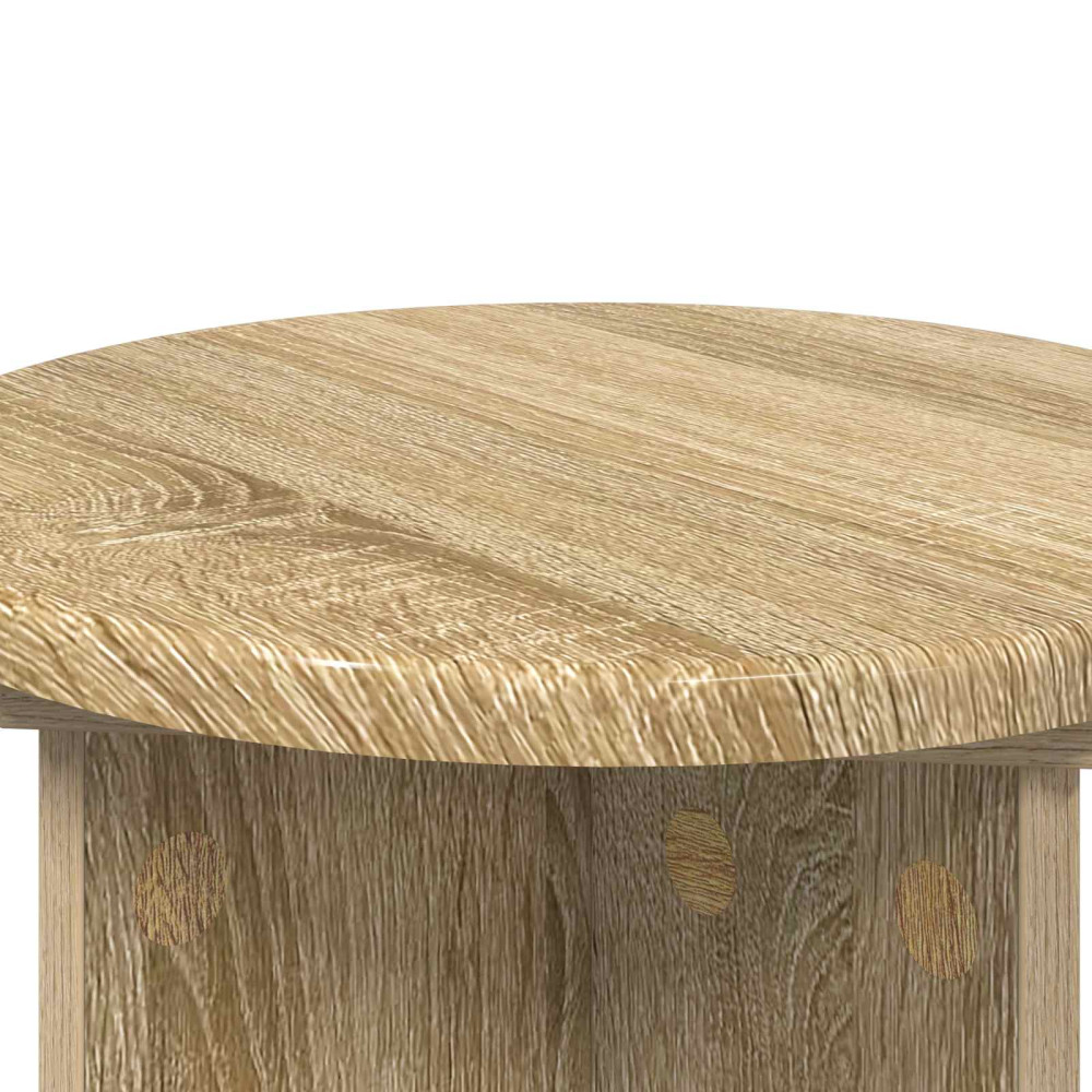 Produktbild för Växtställ 2 pcs Sonoma-ek Ø29,5 x 40 cm Konstruerat trä