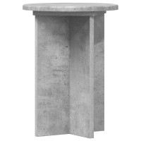 Produktbild för Växtställ 2 pcs Betonggrå Ø29,5 x 40 cm Konstruerat trä