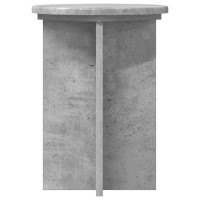 Produktbild för Växtställ 2 pcs Betonggrå Ø29,5 x 40 cm Konstruerat trä