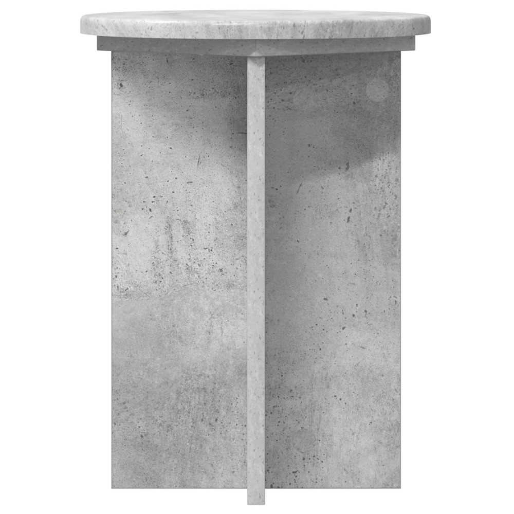 Produktbild för Växtställ 2 pcs Betonggrå Ø29,5 x 40 cm Konstruerat trä
