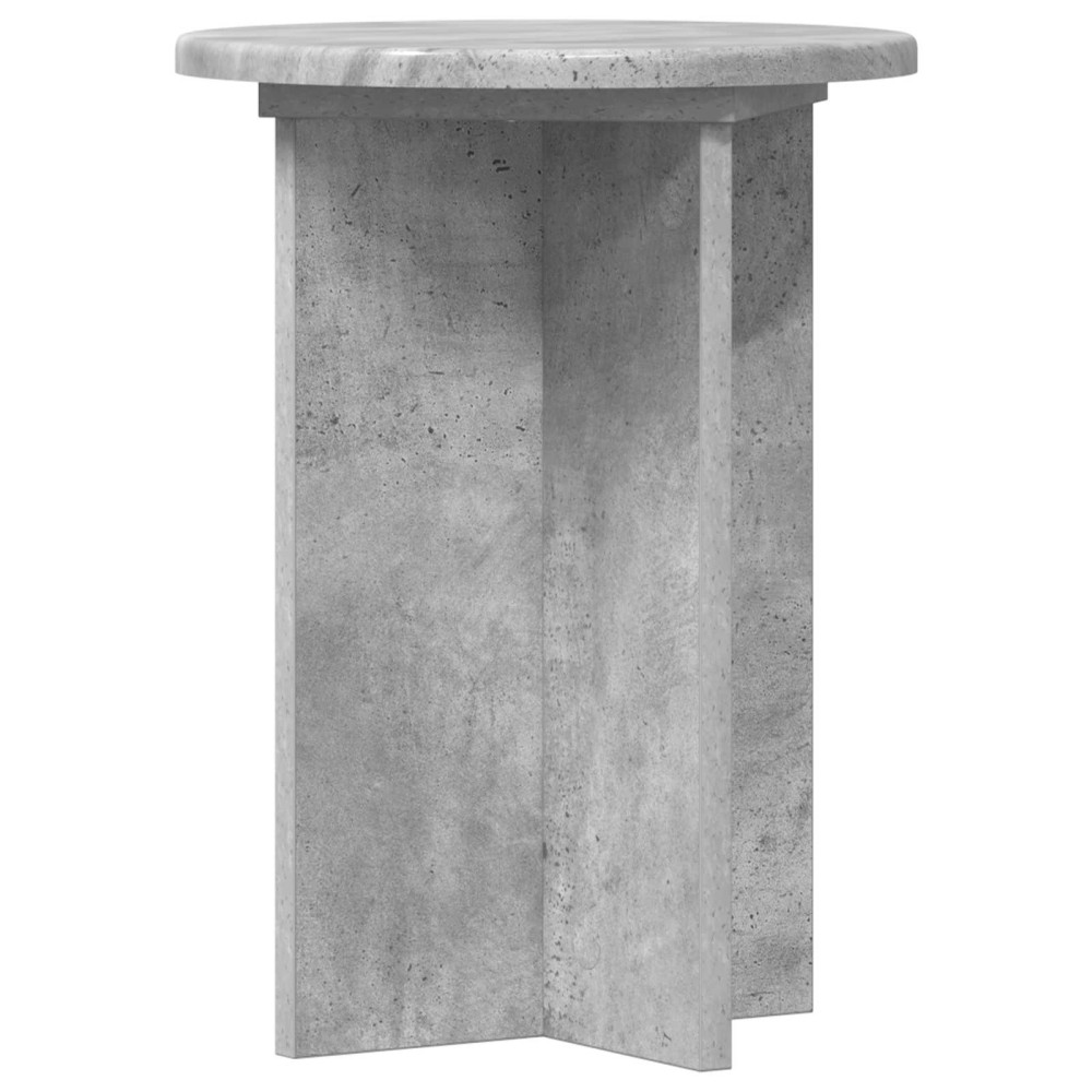 Produktbild för Växtställ 2 pcs Betonggrå Ø29,5 x 40 cm Konstruerat trä