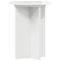 Produktbild för Växtställ 2 pcs Vit högglans Ø29,5 x 40 cm Konstruerat trä