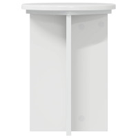 Produktbild för Växtställ 2 pcs Vit högglans Ø29,5 x 40 cm Konstruerat trä