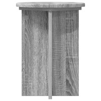 Produktbild för Växtställ 2 pcs Grå sonoma-ek Ø29,5 x 40 cm Konstruerat trä