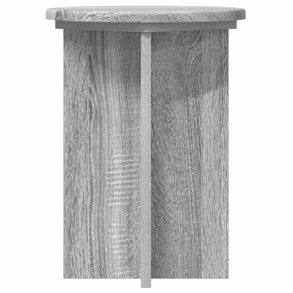 Produktbild för Växtställ 2 pcs Grå sonoma-ek Ø29,5 x 40 cm Konstruerat trä