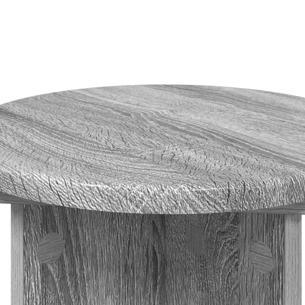 Produktbild för Växtställ 2 pcs Grå sonoma-ek Ø29,5 x 40 cm Konstruerat trä