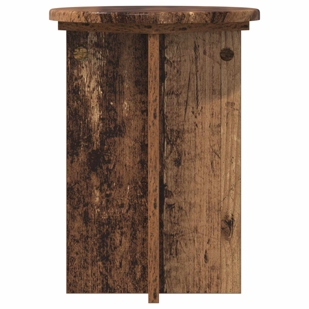 Produktbild för Växtställ 2 pcs Gammalt trä Ø29,5 x 40 cm Konstruerat trä
