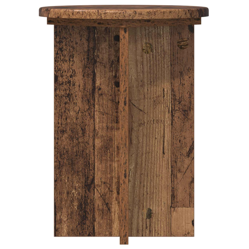 Produktbild för Växtställ 2 pcs Gammalt trä Ø29,5 x 40 cm Konstruerat trä