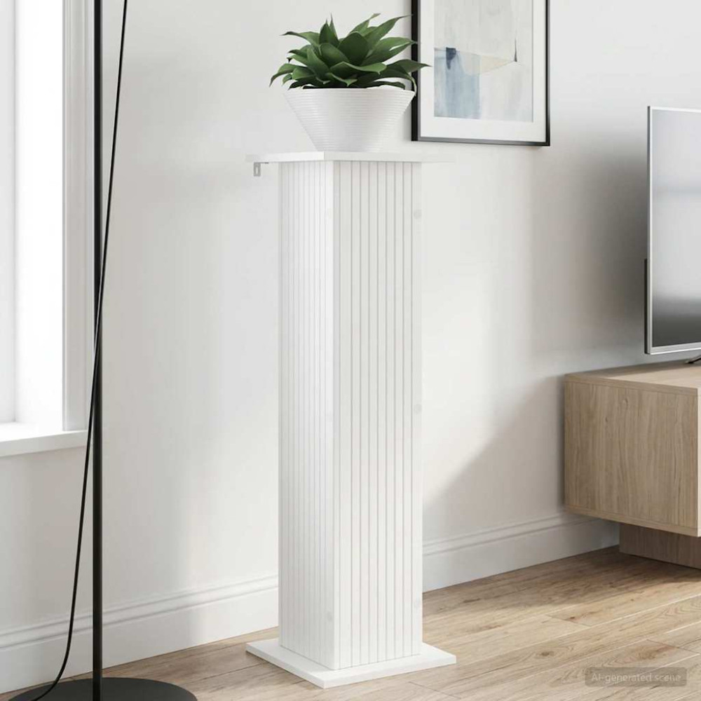 Produktbild för Växtställ 2 pcs Vit 30,5 x 30 x 100,5 cm Konstruerat trä