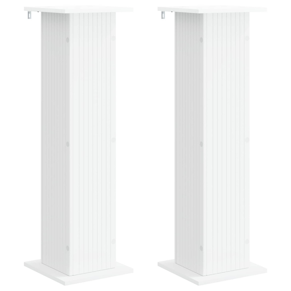 Produktbild för Växtställ 2 pcs Vit 30,5 x 30 x 100,5 cm Konstruerat trä