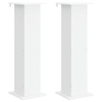 Produktbild för Växtställ 2 pcs Vit 30,5 x 30 x 100,5 cm Konstruerat trä