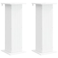 Produktbild för Växtställ 2 pcs Vit 30,5 x 30 x 80,5 cm Konstruerat trä