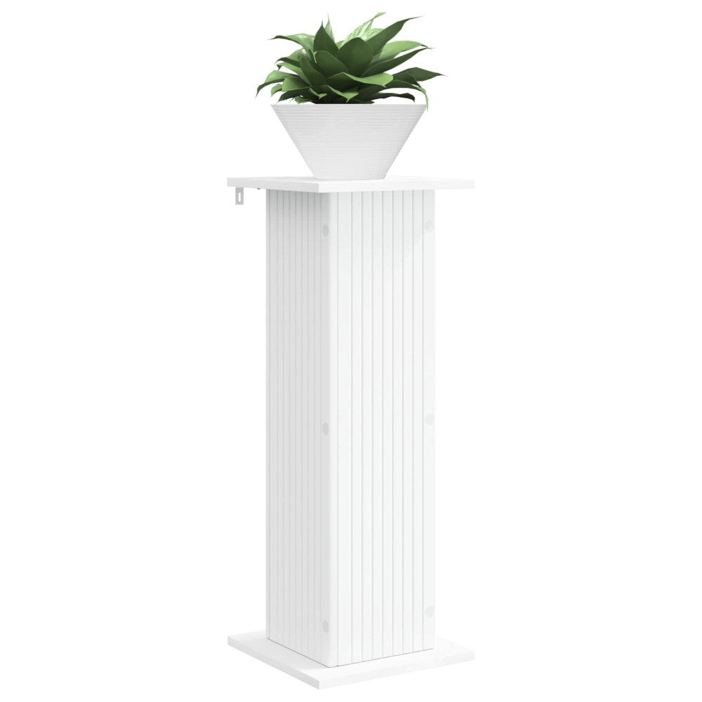 Produktbild för Växtställ 2 pcs Vit 30,5 x 30 x 80,5 cm Konstruerat trä