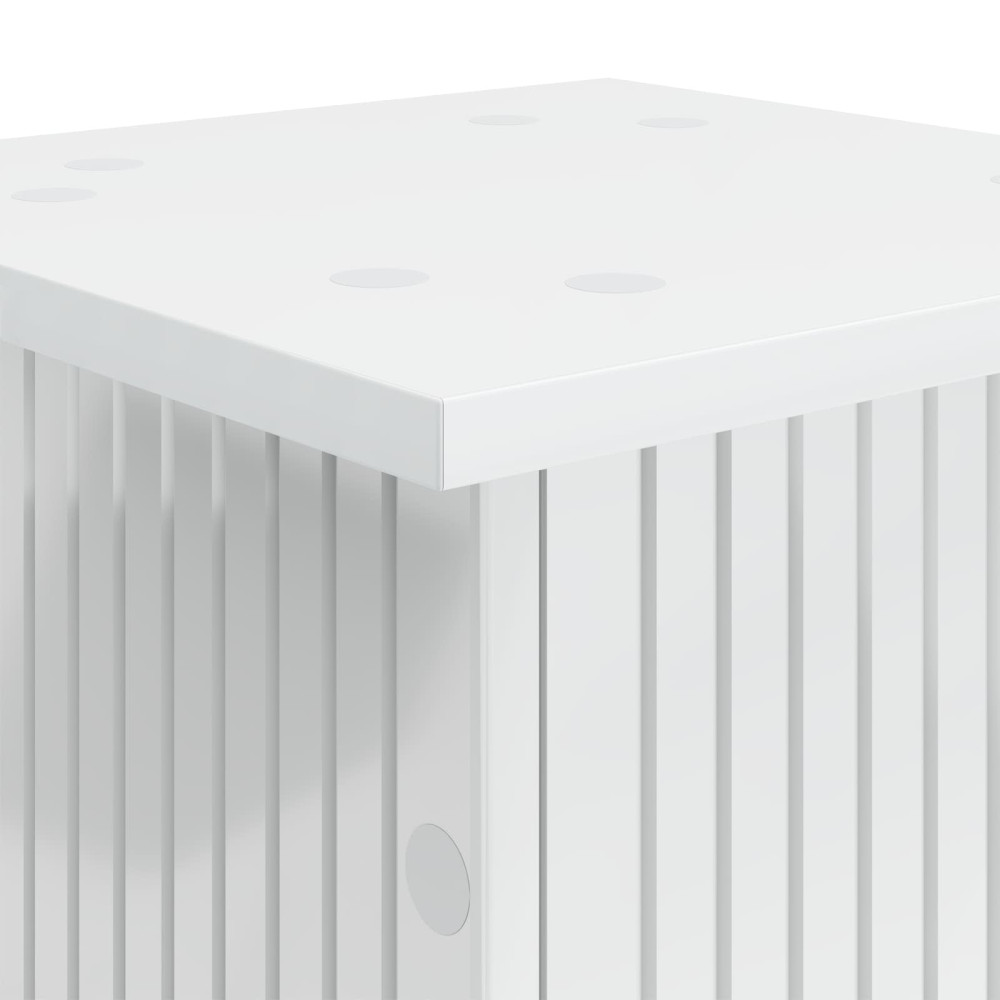 Produktbild för Växtställ 2 pcs Vit 30,5 x 30 x 80,5 cm Konstruerat trä