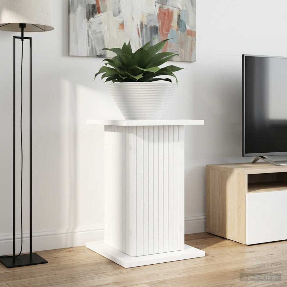 Produktbild för Växtställ 2 pcs Vit 30,5 x 30 x 43 cm Konstruerat trä