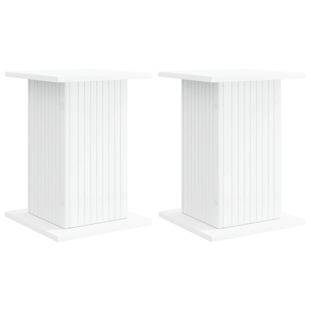 Produktbild för Växtställ 2 pcs Vit 30,5 x 30 x 43 cm Konstruerat trä