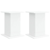 Produktbild för Växtställ 2 pcs Vit 30,5 x 30 x 43 cm Konstruerat trä