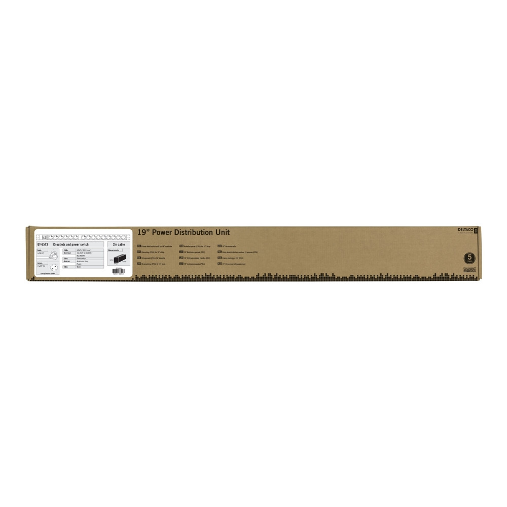 Produktbild för DELTACO GT-8513 - effektband - 4000 Watt