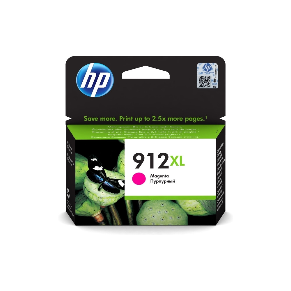 Produktbild för HP 912XL - Lång livslängd - magenta - original - bläckpatron