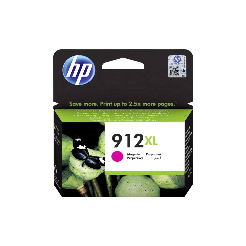 Produktbild för HP 912XL - Lång livslängd - magenta - original - bläckpatron