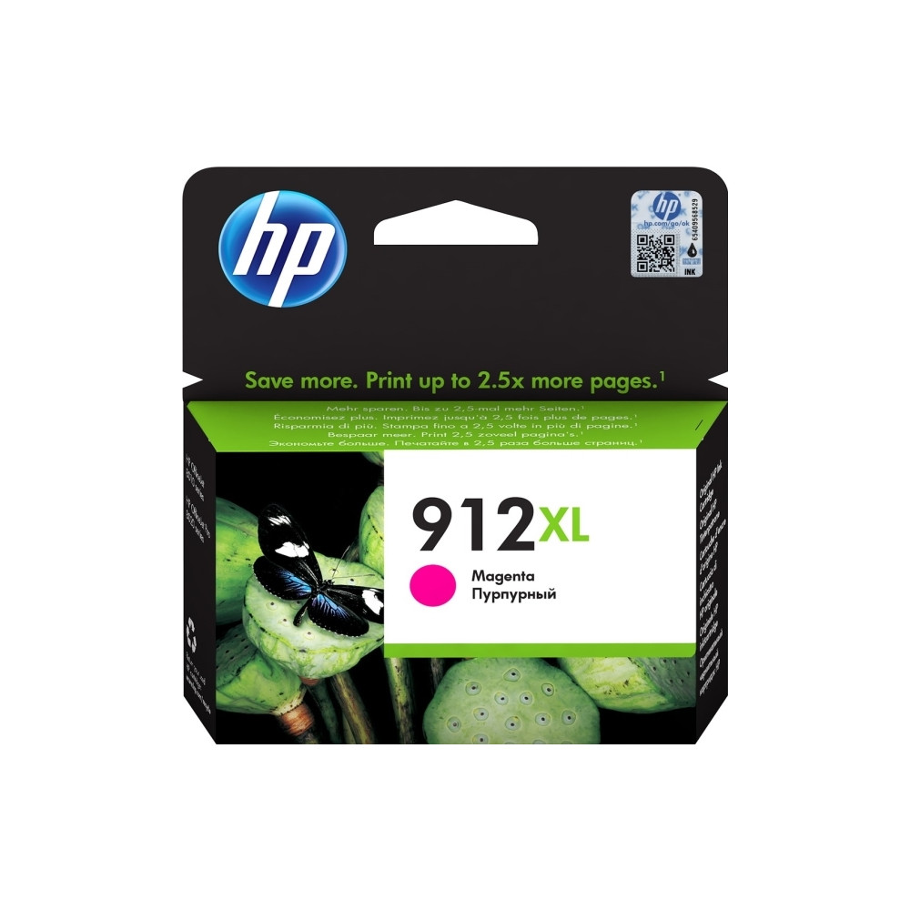 Produktbild för HP 912XL - Lång livslängd - magenta - original - bläckpatron