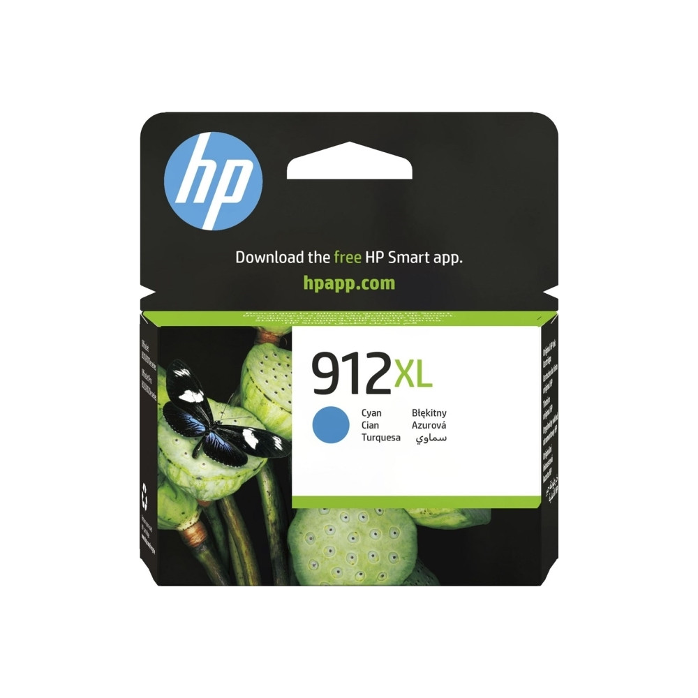 Produktbild för HP 912XL - Lång livslängd - cyan - original - bläckpatron