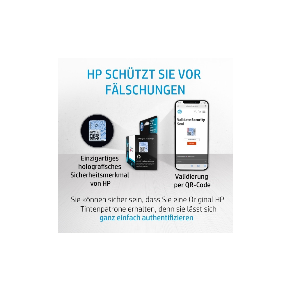 Produktbild för HP 912XL - Lång livslängd - cyan - original - bläckpatron