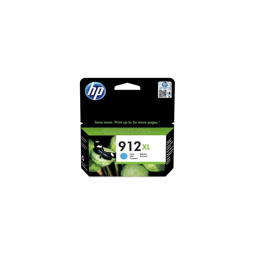 Produktbild för HP 912XL - Lång livslängd - cyan - original - bläckpatron