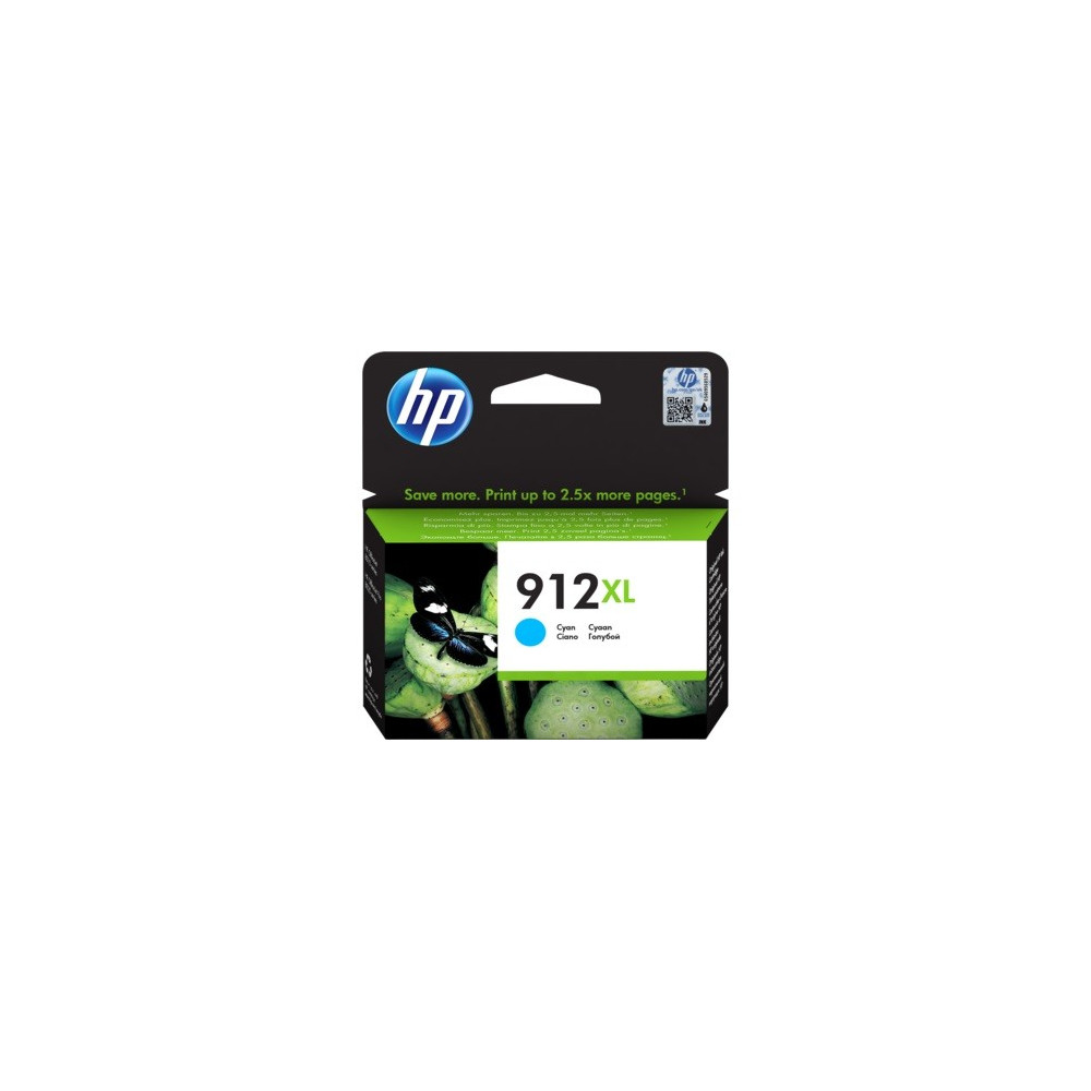 Produktbild för HP 912XL - Lång livslängd - cyan - original - bläckpatron