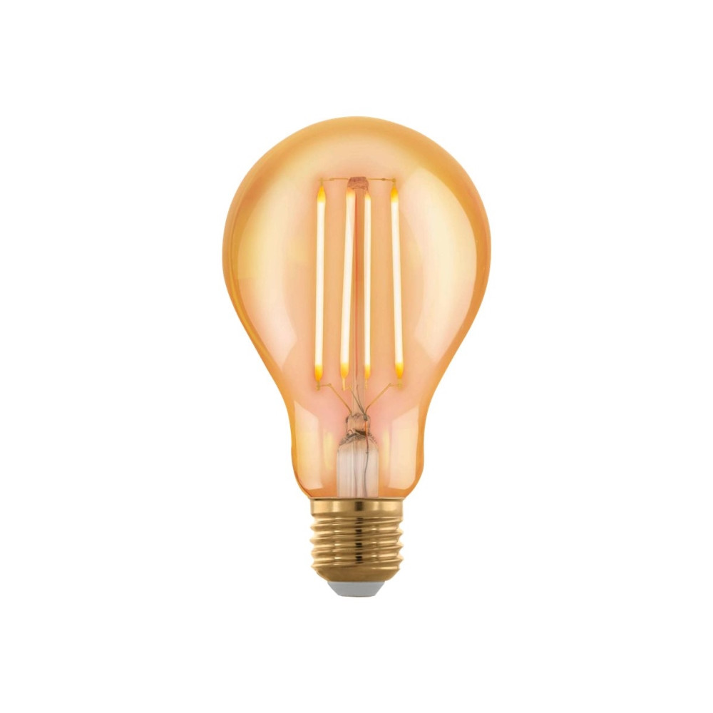 Produktbild för Eglo - filaments-LED - form: A75 - E27 - 4 W - varmt vitt ljus - bärnsten