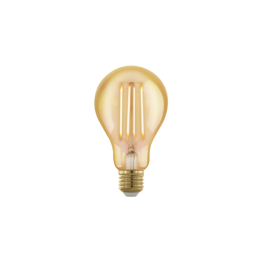 Produktbild för Eglo - filaments-LED - form: A75 - E27 - 4 W - varmt vitt ljus - bärnsten